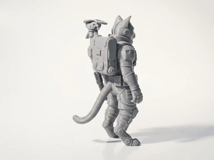 Mô hình Mèo mặc Giáp Robot (Mech Suit Cat) - File in 3D sưu tầm - Image 3
