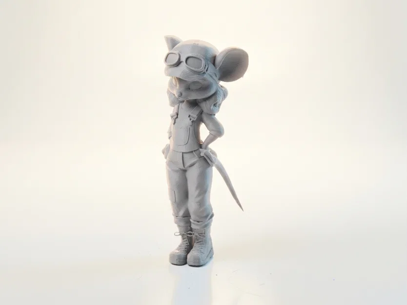 Mô hình chú chuột cơ khí in 3D - Mechanic Mouse Figurine - Image 1