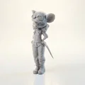 Mô hình chú chuột cơ khí in 3D - Mechanic Mouse Figurine - Thumbnail 1