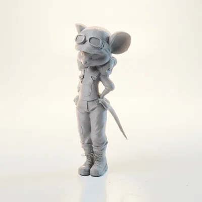 Mô hình chú chuột cơ khí in 3D - Mechanic Mouse Figurine