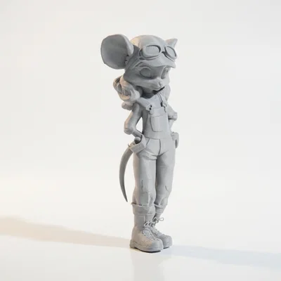 Mô hình chú chuột cơ khí in 3D - Mechanic Mouse Figurine