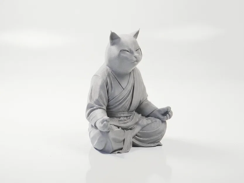 Mô hình tượng mèo Phật thiền định in 3D - Image 2
