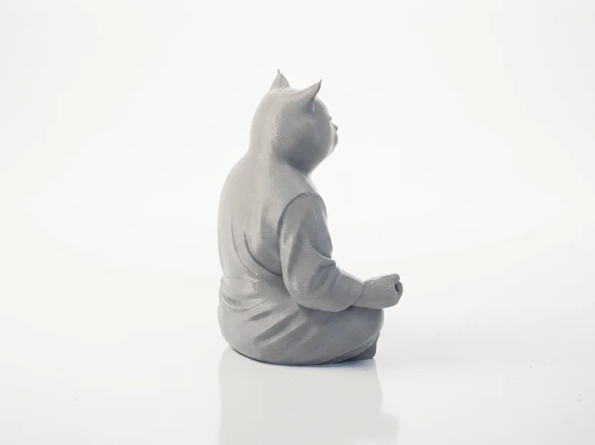 Mô hình tượng mèo Phật thiền định in 3D - Image 3
