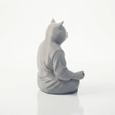 Mô hình tượng mèo Phật thiền định in 3D
