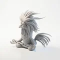 Mô hình chú gà trống thiền định - File in 3D độc đáo - Thumbnail 1