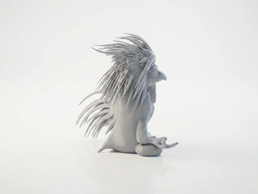 Mô hình chú gà trống thiền định - File in 3D độc đáo - Image 3