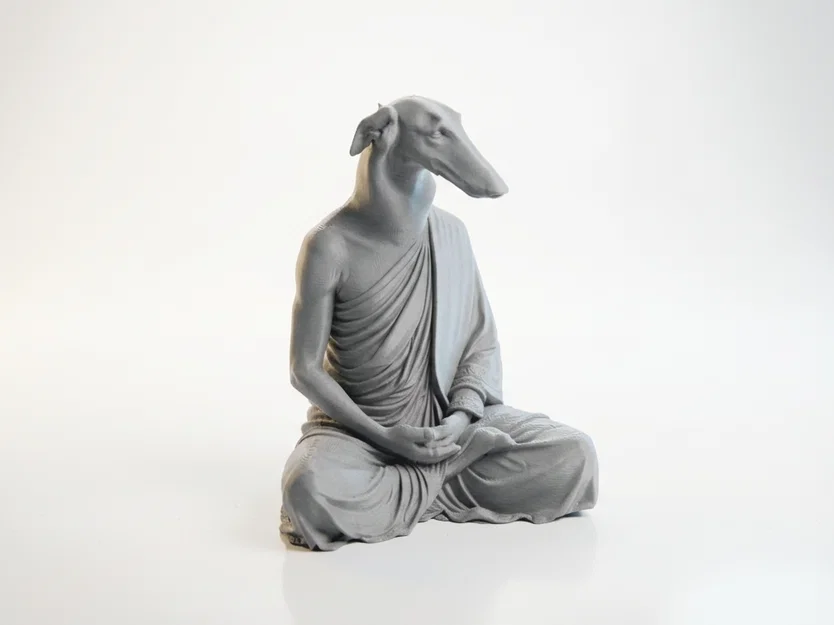 Mô hình chú chó thiền định (Meditating Dog) in 3D - Image 1