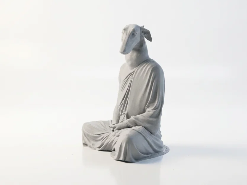 Mô hình chú chó thiền định (Meditating Dog) in 3D - Image 4