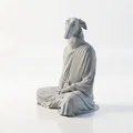 Mô hình chú chó thiền định (Meditating Dog) in 3D - Thumbnail 4