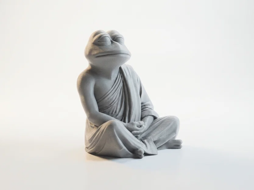 Mô hình tượng ếch thiền định in 3D phong cách Zen - Image 2