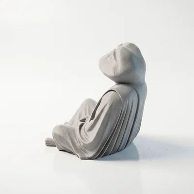 Mô hình tượng ếch thiền định in 3D phong cách Zen