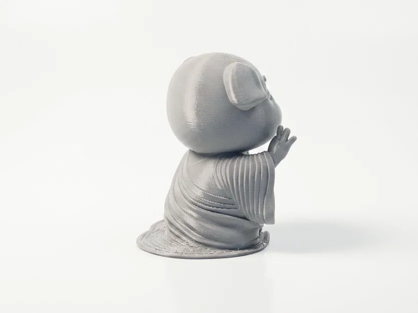 Tượng Chú Heo Ngồi Thiền - Mô Hình 3D In Ấn Nghệ Thuật - Image 3