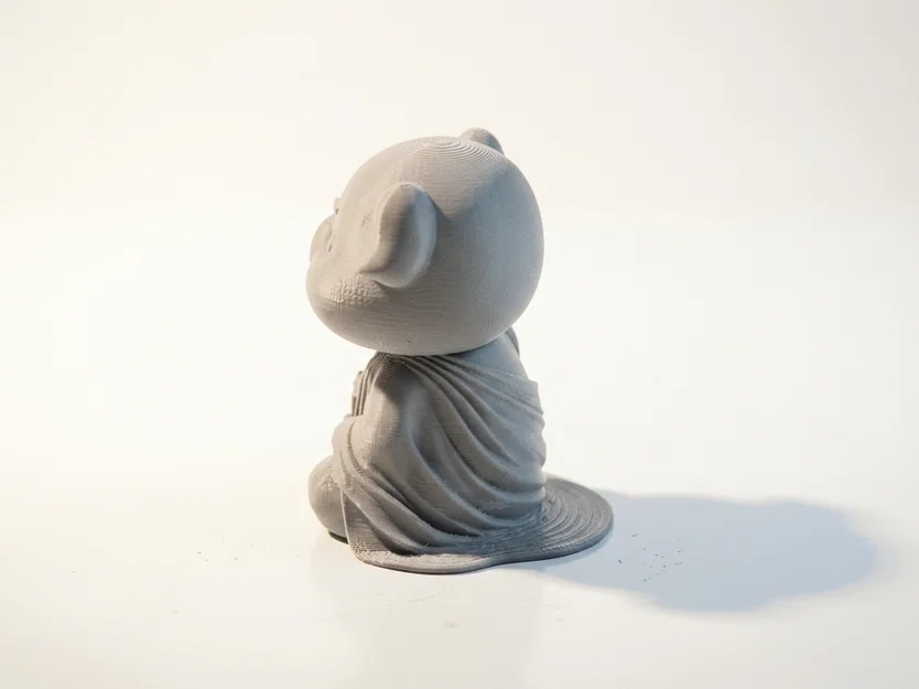 Tượng Chú Heo Ngồi Thiền - Mô Hình 3D In Ấn Nghệ Thuật - Image 4