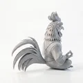 Mô hình tượng chú gà trống ngồi thiền in 3D - Meditating Rooster Figurine - Thumbnail 3