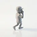 Mô hình chú khỉ dùng điện thoại in 3D dễ thương - Thumbnail 3