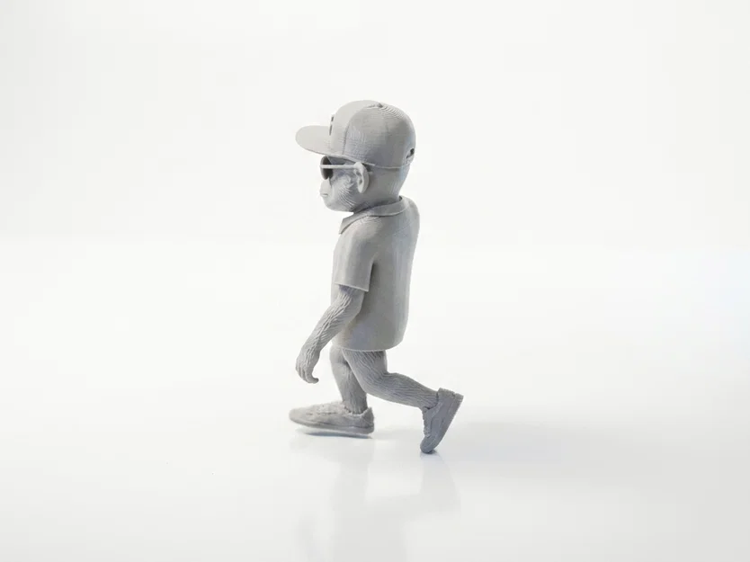 Mô hình chú khỉ dùng điện thoại in 3D dễ thương - Image 4