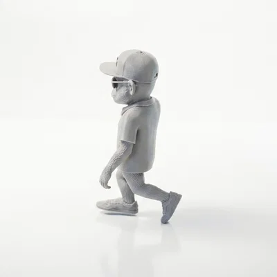 Mô hình chú khỉ dùng điện thoại in 3D dễ thương