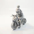 Mô hình Khỉ Lái Xe Mô Tô - Tượng 3D in ấn chi tiết - Thumbnail 1