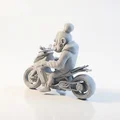 Mô hình Khỉ Lái Xe Mô Tô - Tượng 3D in ấn chi tiết - Thumbnail 4