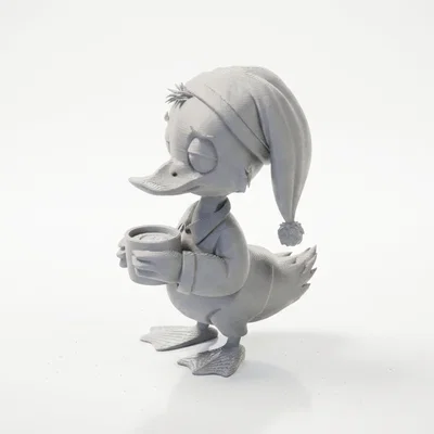 Mô hình chú vịt buổi sáng - Morning Duck 3D Printable