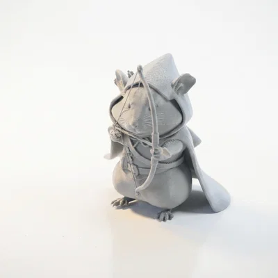 Mô Hình Chuột Cung Thủ Đáng Yêu In 3D