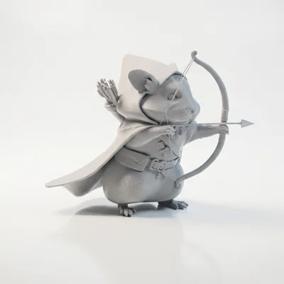 Mô Hình Chuột Cung Thủ Đáng Yêu In 3D
