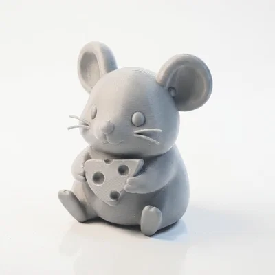 Mô Hình Chuột Cầm Phô Mai Dễ Thương In 3D