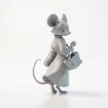 Mô hình chú chuột đi mua sắm dễ thương (3D Printable) - Thumbnail 2