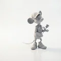 Mô Hình Chú Chuột Cầm Hoa Hồng Đáng Yêu - Đồ Trang Trí In 3D - Thumbnail 2