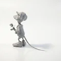 Mô Hình Chú Chuột Cầm Hoa Hồng Đáng Yêu - Đồ Trang Trí In 3D - Thumbnail 4