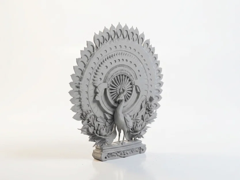 Tượng Chim Công 3D - Mẫu In Tinh Xảo Tuyệt Đẹp - Image 2