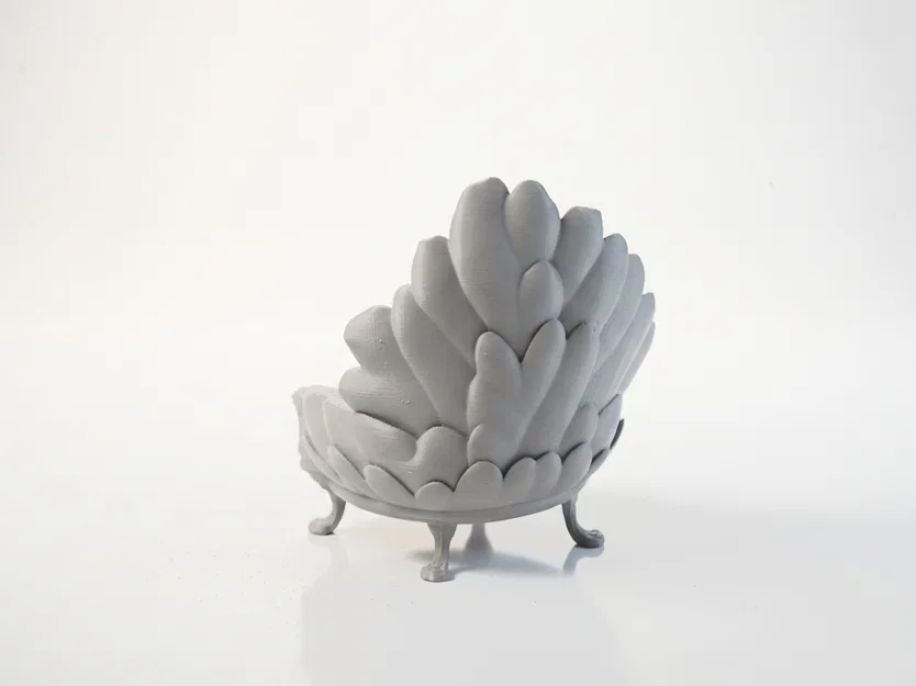 Mô hình điêu khắc ghế chim công 3D - Image 4