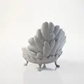 Mô hình điêu khắc ghế chim công 3D - Thumbnail 4