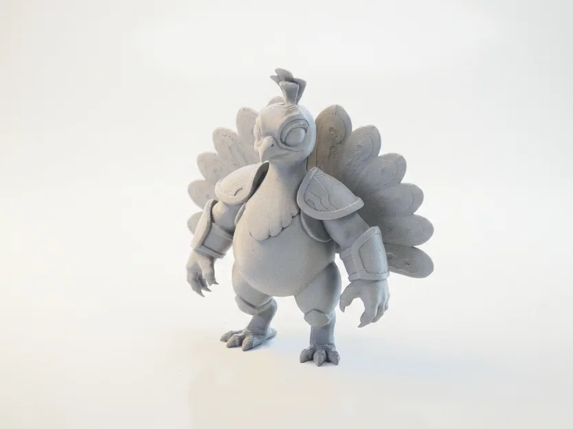 Mô hình Chiến binh Chim công - Tượng Fantasy 3D Printable - Image 1