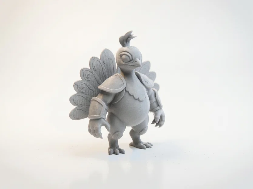 Mô hình Chiến binh Chim công - Tượng Fantasy 3D Printable - Image 2