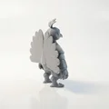 Mô hình Chiến binh Chim công - Tượng Fantasy 3D Printable - Thumbnail 3