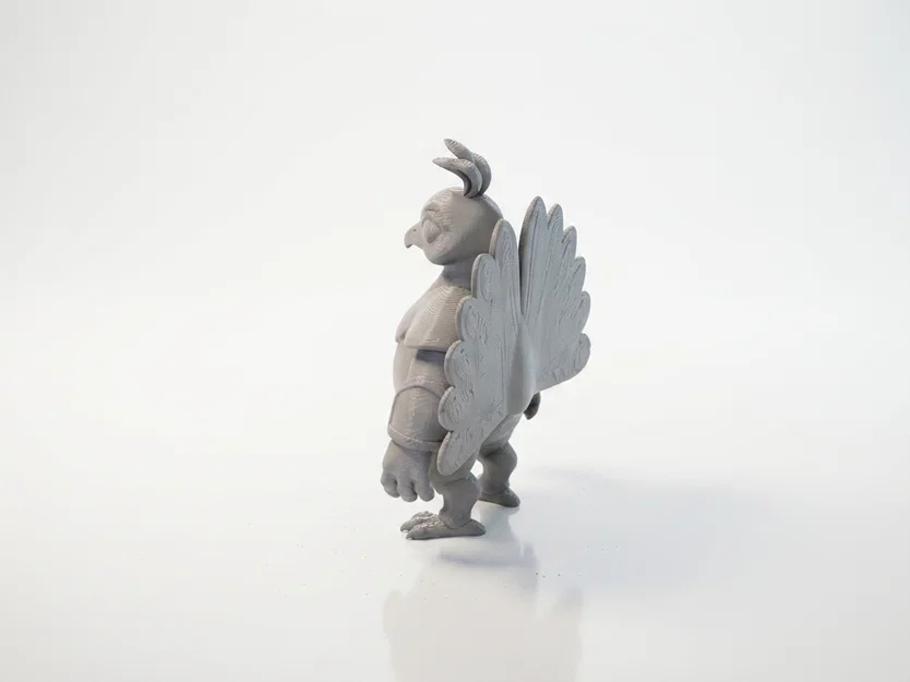 Mô hình Chiến binh Chim công - Tượng Fantasy 3D Printable - Image 4