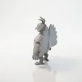 Mô hình Chiến binh Chim công - Tượng Fantasy 3D Printable - Thumbnail 4