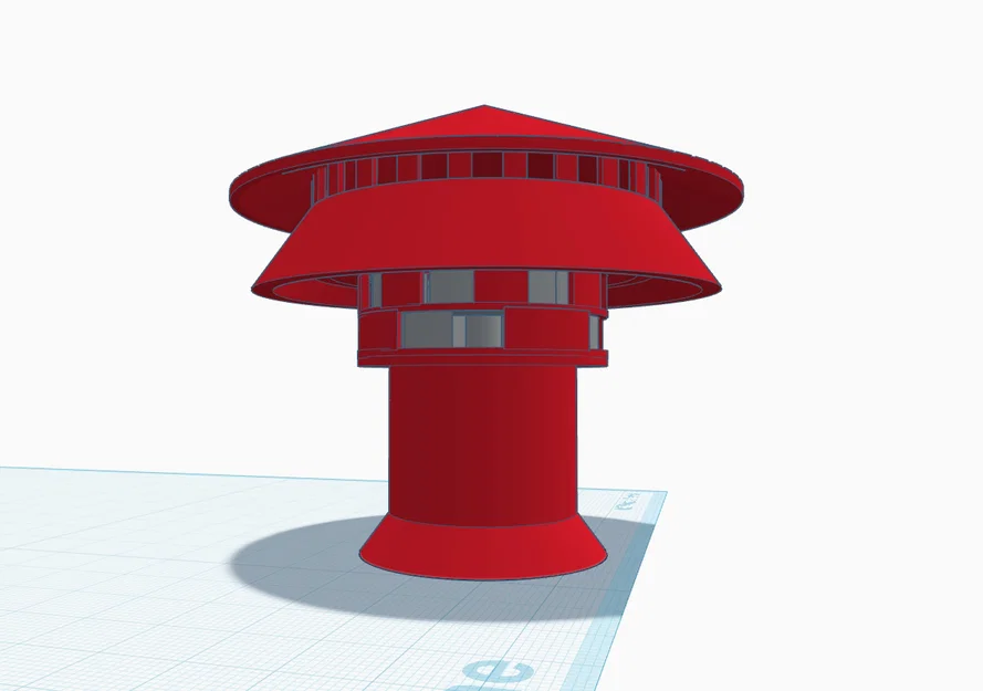 Mô hình còi báo động Hess Industries Model 44 in 3D - Image 1