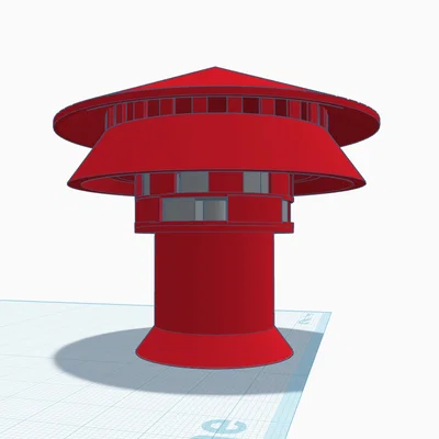 Mô hình còi báo động Hess Industries Model 44 in 3D