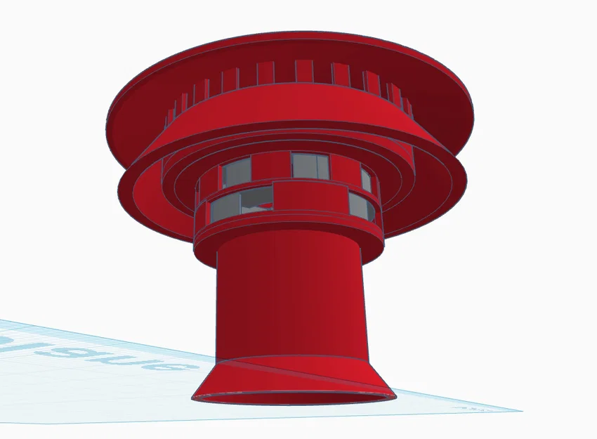 Mô hình còi báo động Hess Industries Model 44 in 3D - Image 2