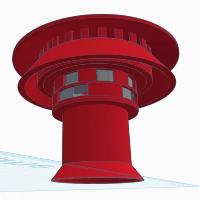 Mô hình còi báo động Hess Industries Model 44 in 3D