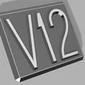 Logo V12 Toyota Century cho nắp động cơ - Thumbnail 2