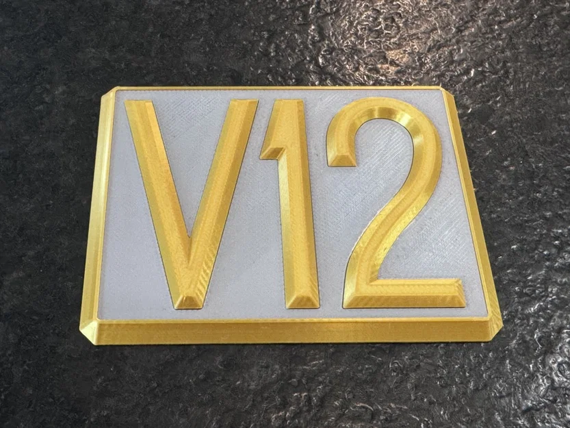 Logo V12 Toyota Century cho nắp động cơ - Image 4