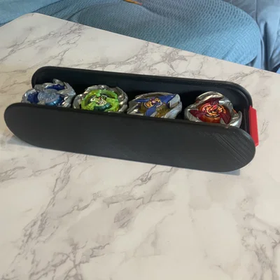 Hộp đựng trượt cho 4 Beyblade X - Phụ kiện in 3D tiện lợi