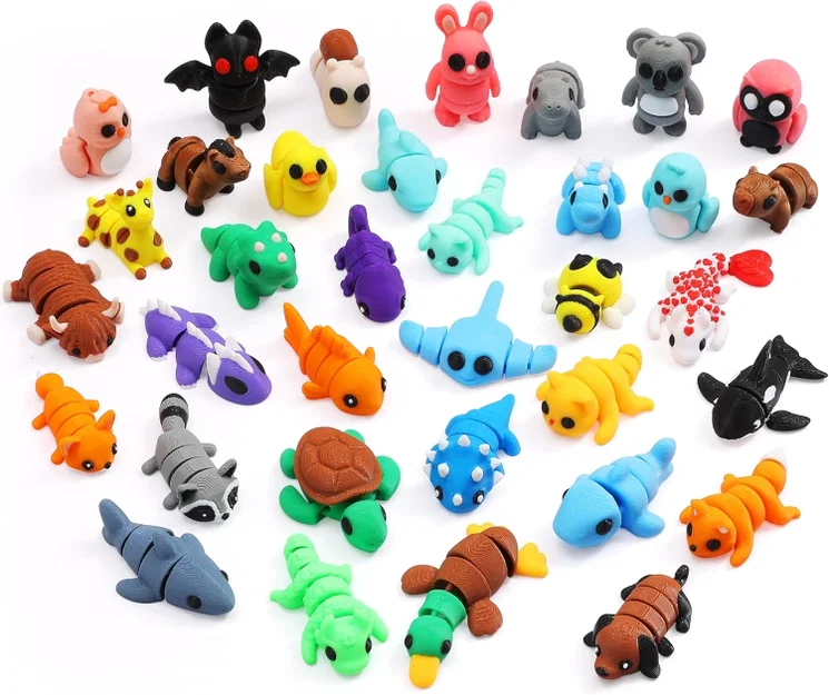 Bộ sưu tập mô hình động vật mini cử động linh hoạt in 3D - Image 1