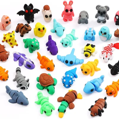 Bộ sưu tập mô hình động vật mini cử động linh hoạt in 3D