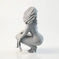 Mô hình tượng nữ ngồi Squat tinh xảo - File in 3D - Thumbnail 3