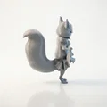 Mô hình Công Chúa Sóc 3D in ấn - Nhân vật Fantasy xinh xắn - Thumbnail 3