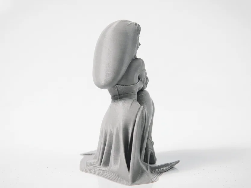 Mô hình người phụ nữ ngồi xổm - File 3D in được - Image 3